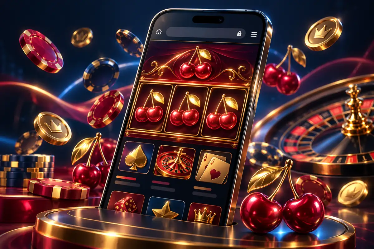 777Cherry mobile casino illustration